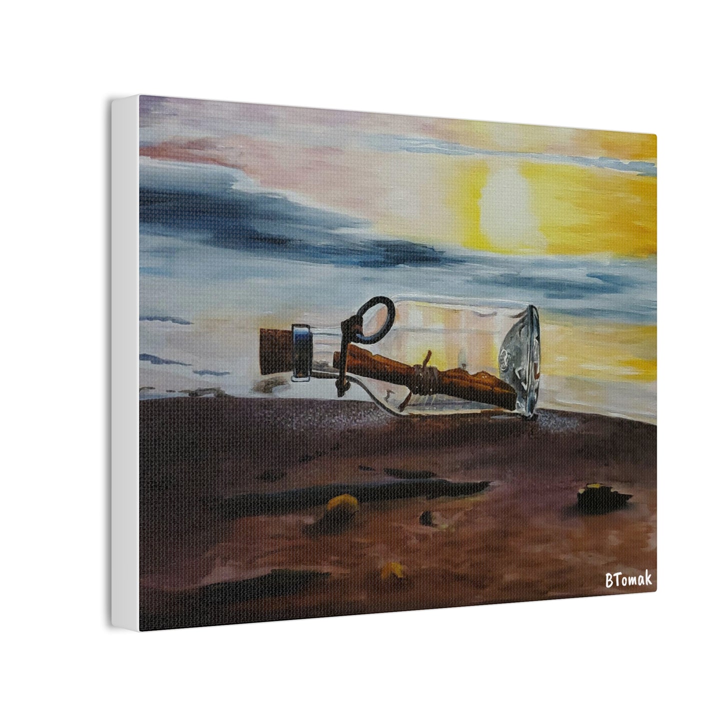 Message in a Bottle Canvas Stretched, 0.75"