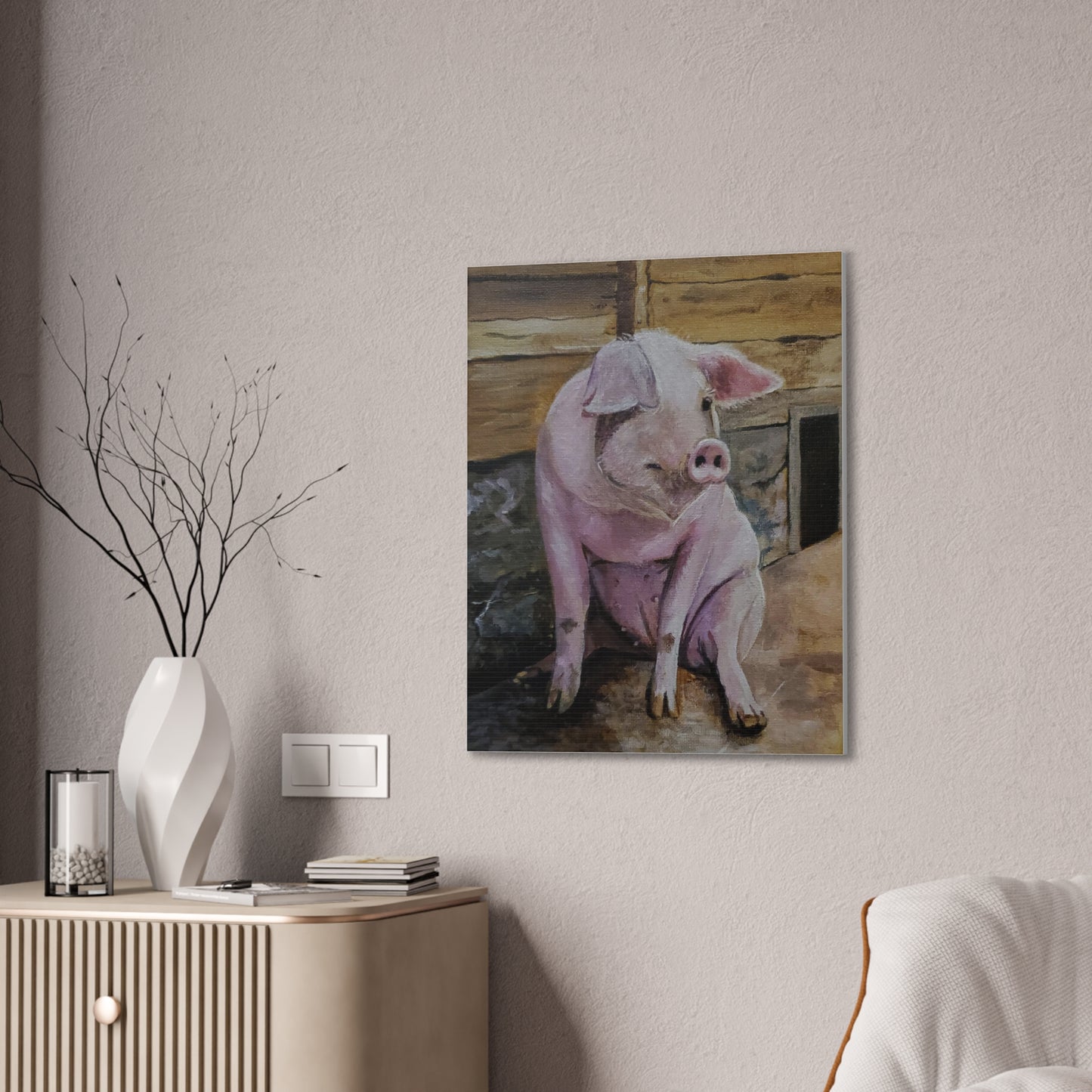 Hog Heaven Canvas Stretched, 0.75"