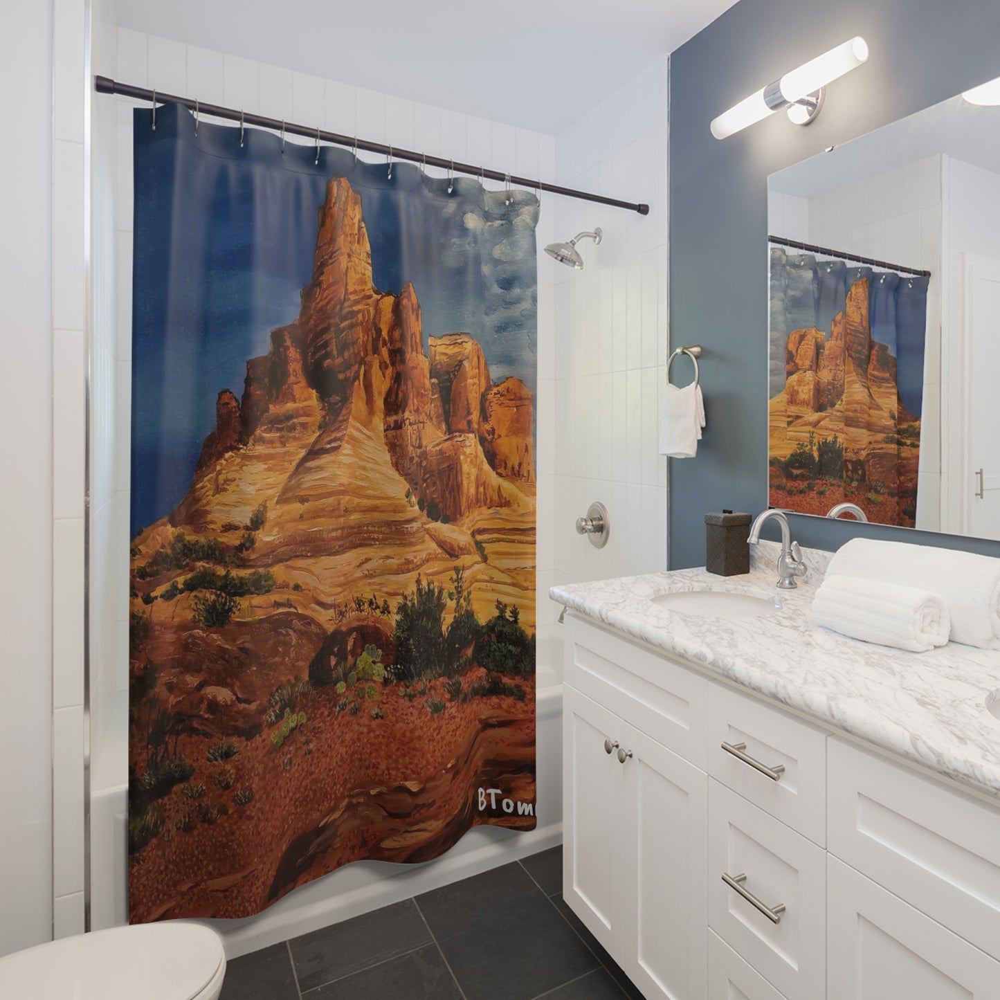 Bell Rock Shower Curtains