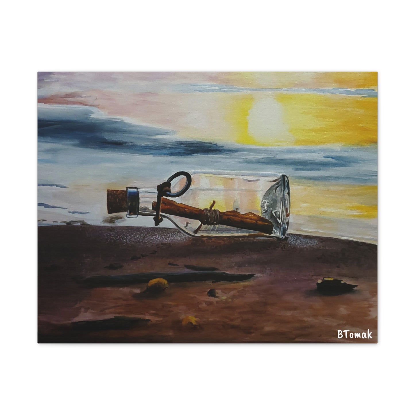 Message in a Bottle Canvas Stretched, 0.75"