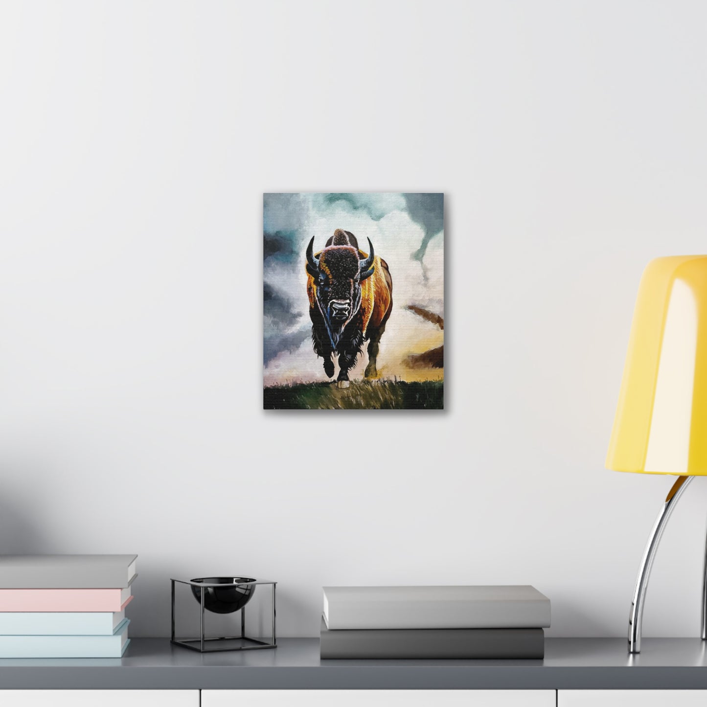 Buffalo stretched canvas, .75"