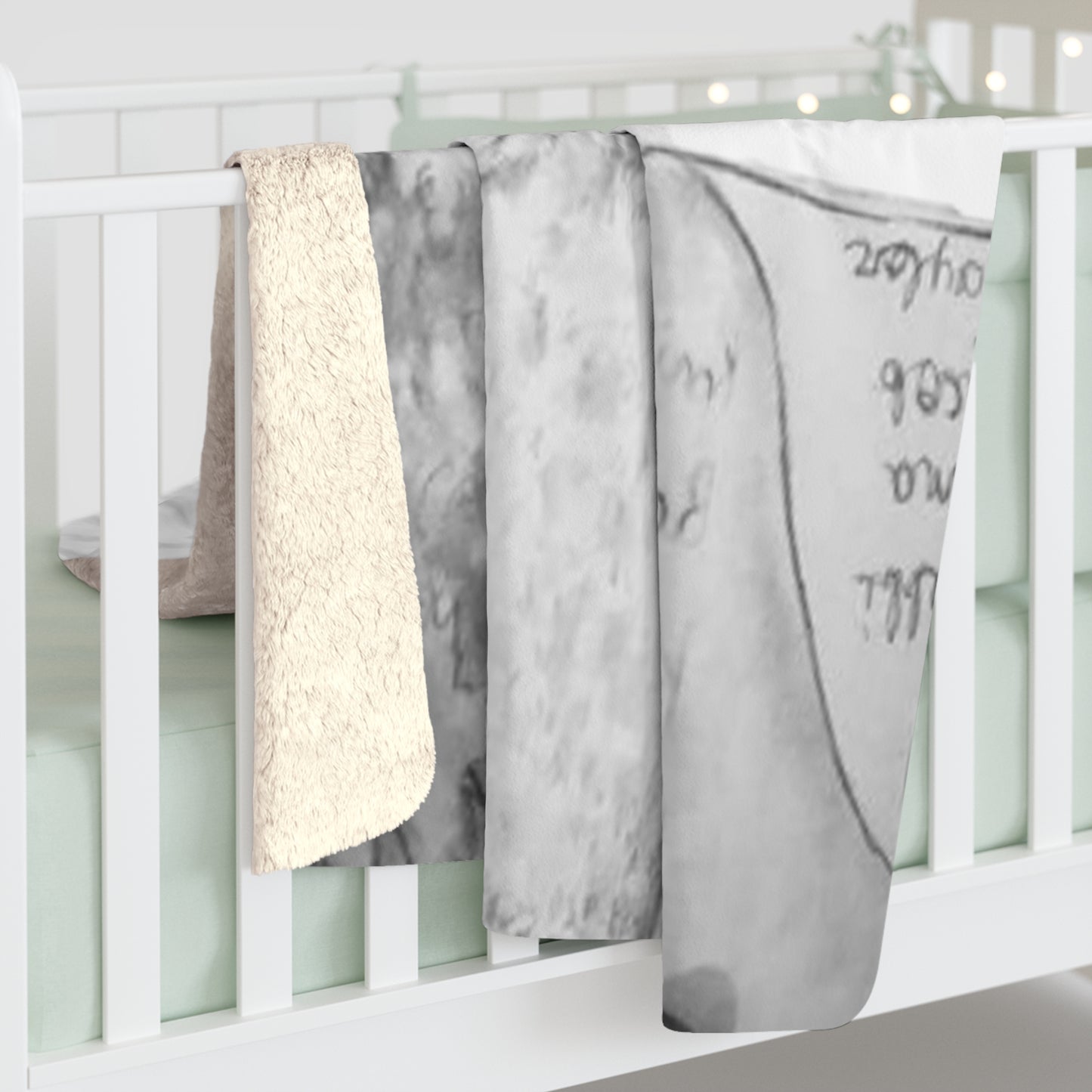 Naughty or Nice Sherpa Fleece Blanket