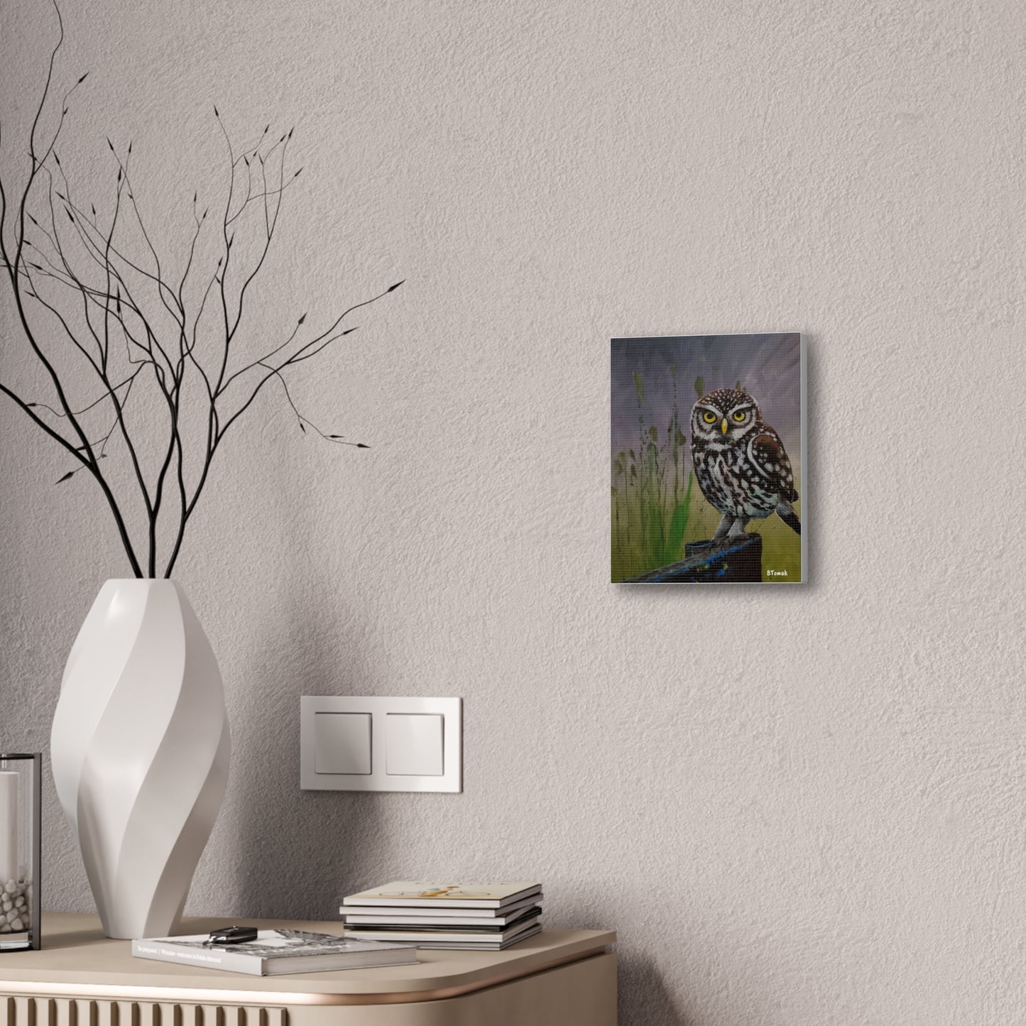 Owl Canvas Stretched