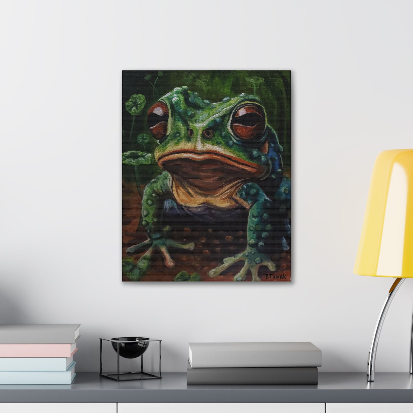 Toad Canvas Stretched