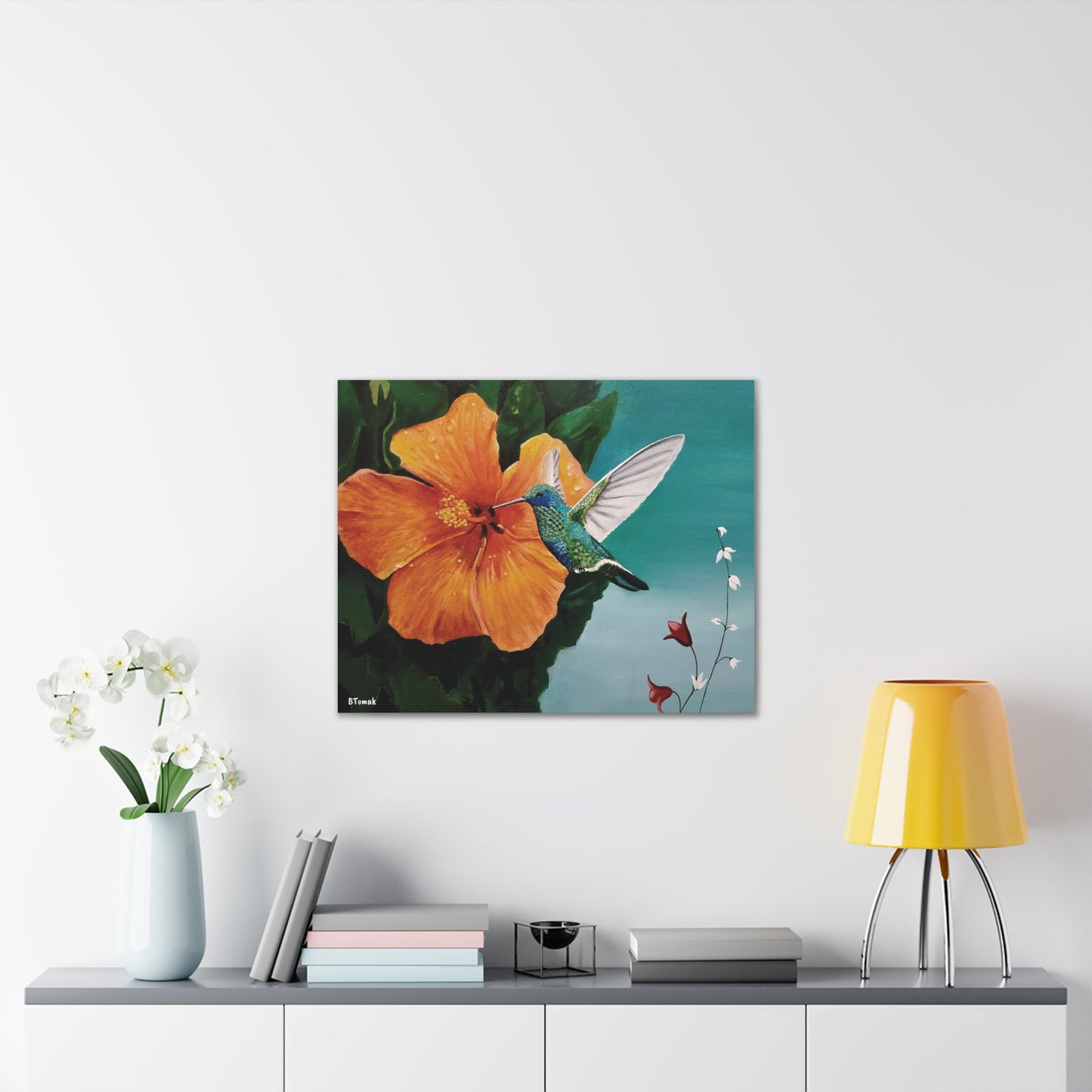Humming Bird Canvas Stretched