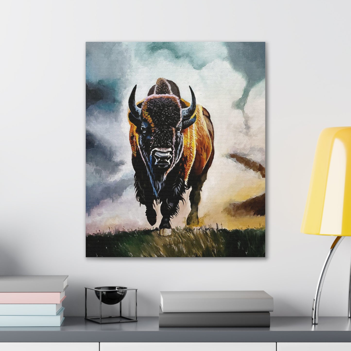 Buffalo stretched canvas, .75"