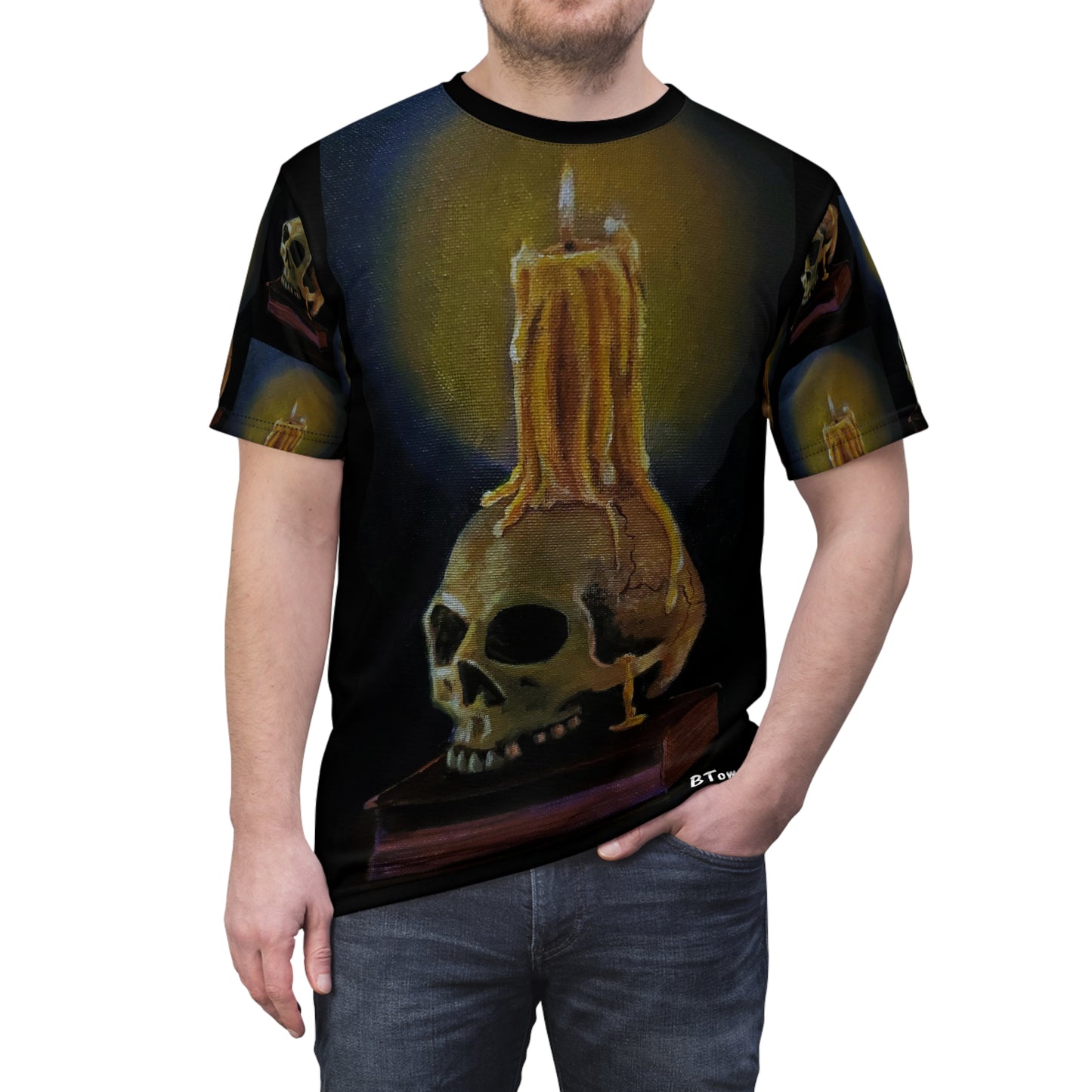 Skull and Candle, Unisex (AOP)