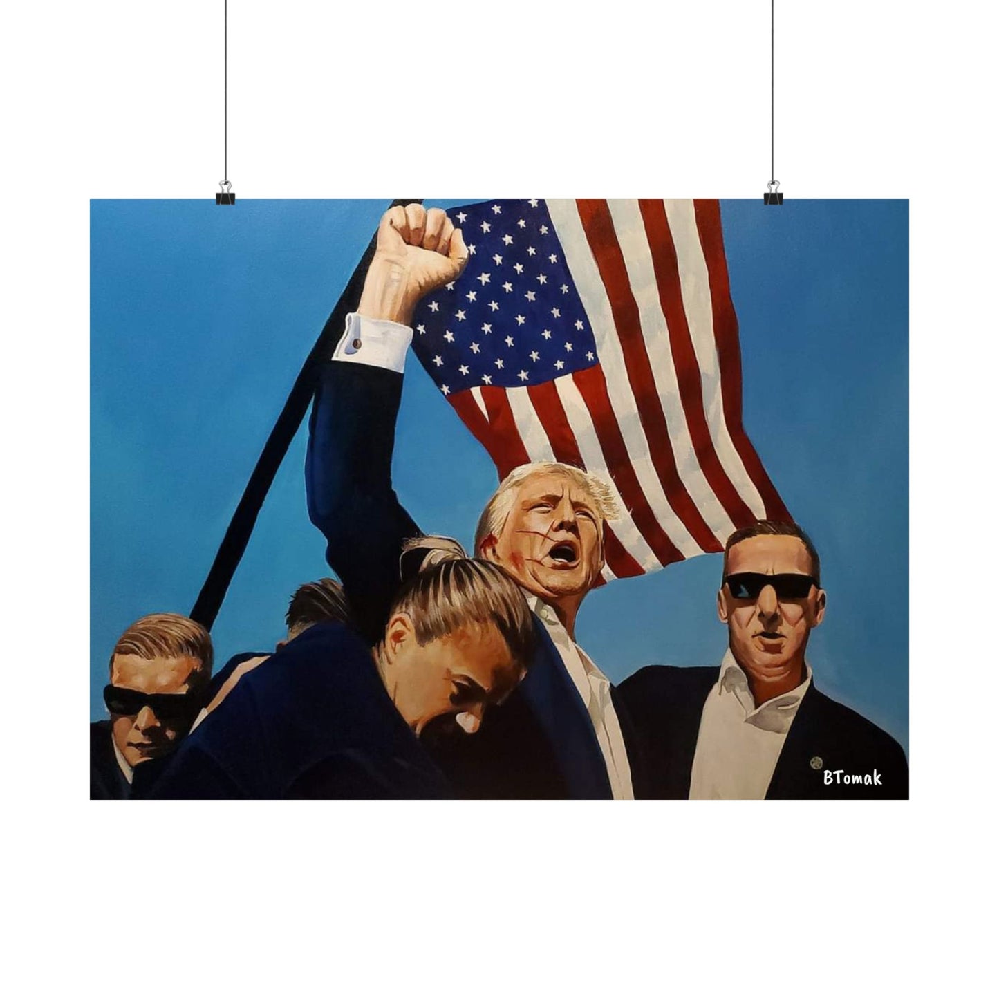 FIGHT! FIGHT! FIGHT! Matte Horizontal Posters