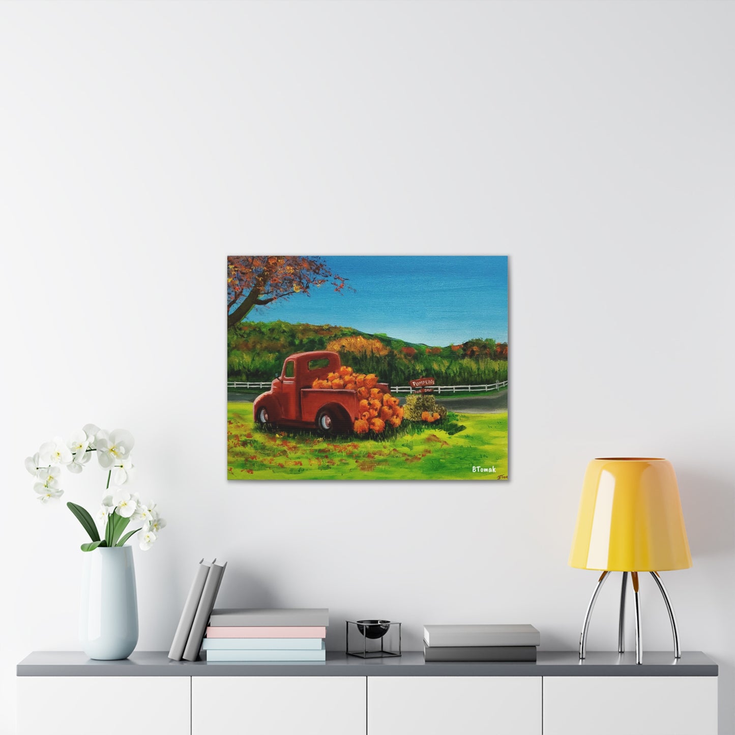 Pumpkins for Sale Canvas Stretched
