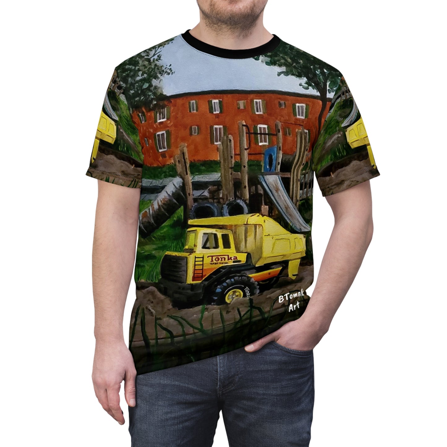 Toys in the Hood series #3 Unisex Cut & Sew Tee (AOP)