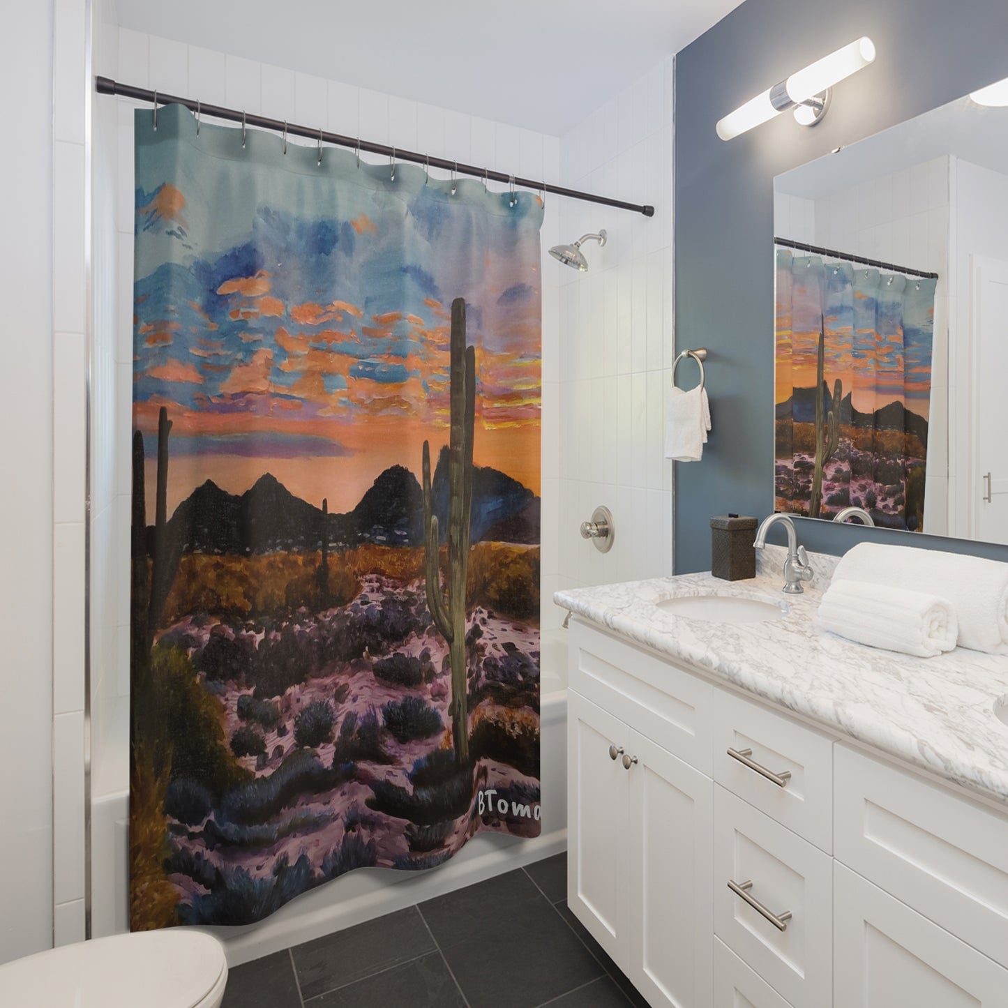 Desert Cactus Shower Curtains