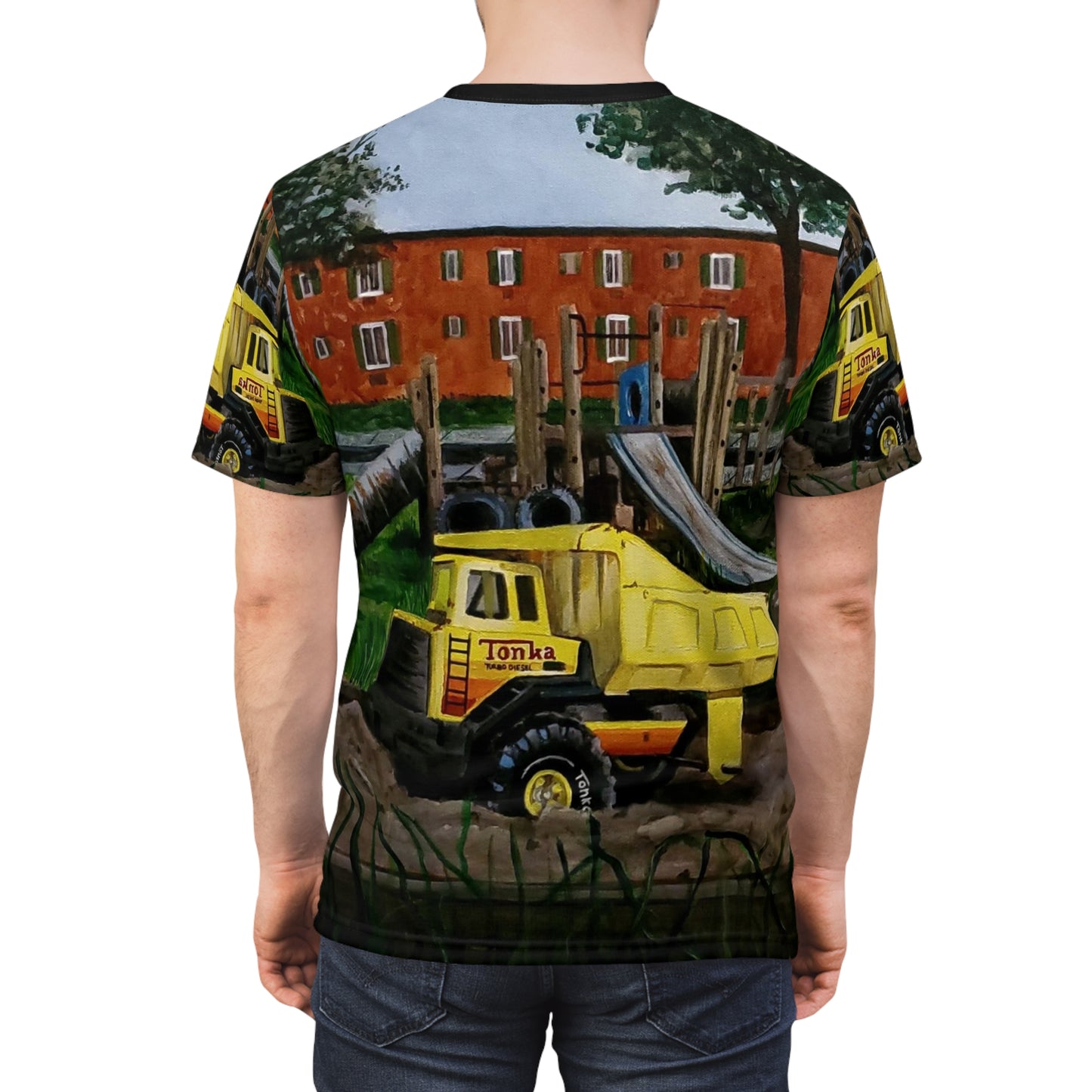 Toys in the Hood series #3 Unisex Cut & Sew Tee (AOP)
