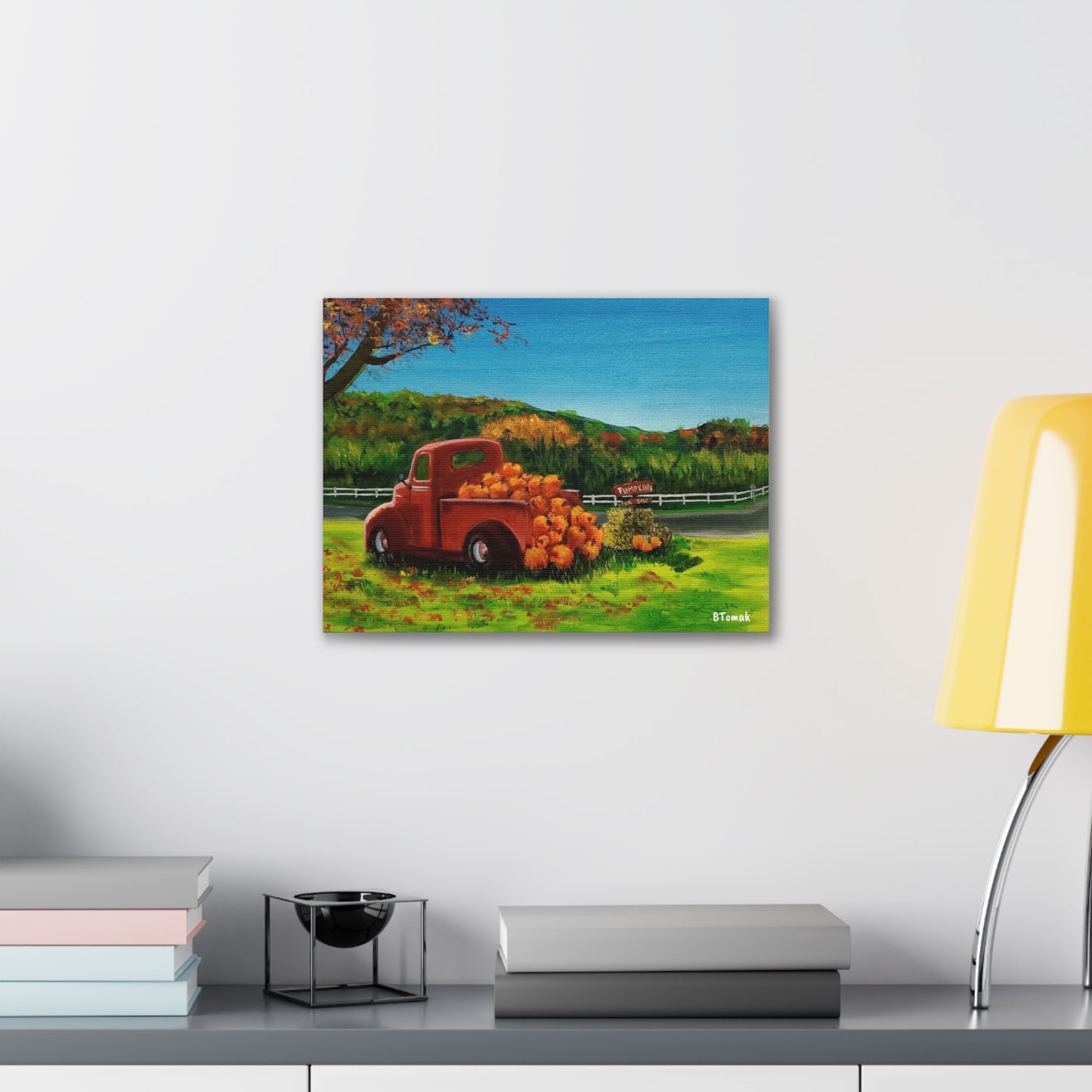 Pumpkins for Sale Canvas Stretched