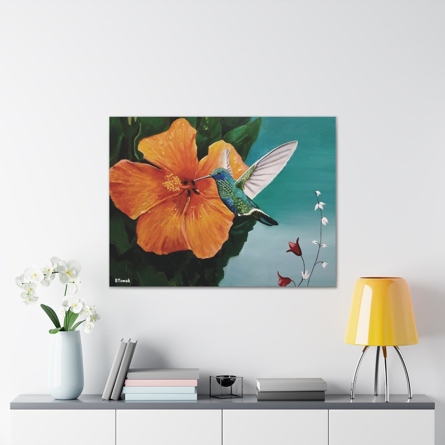 Humming Bird Canvas Stretched