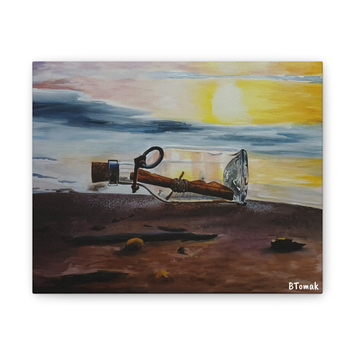 Message in a Bottle Canvas Stretched, 0.75"