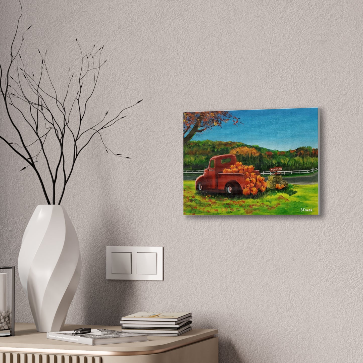 Pumpkins for Sale Canvas Stretched