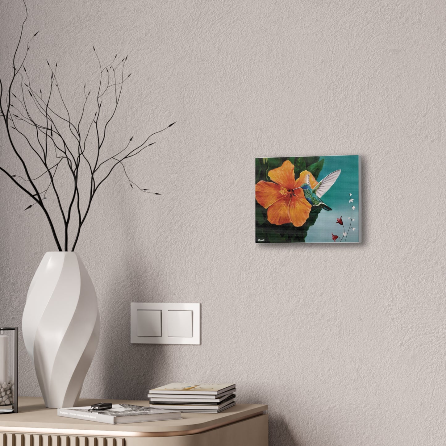 Humming Bird Canvas Stretched