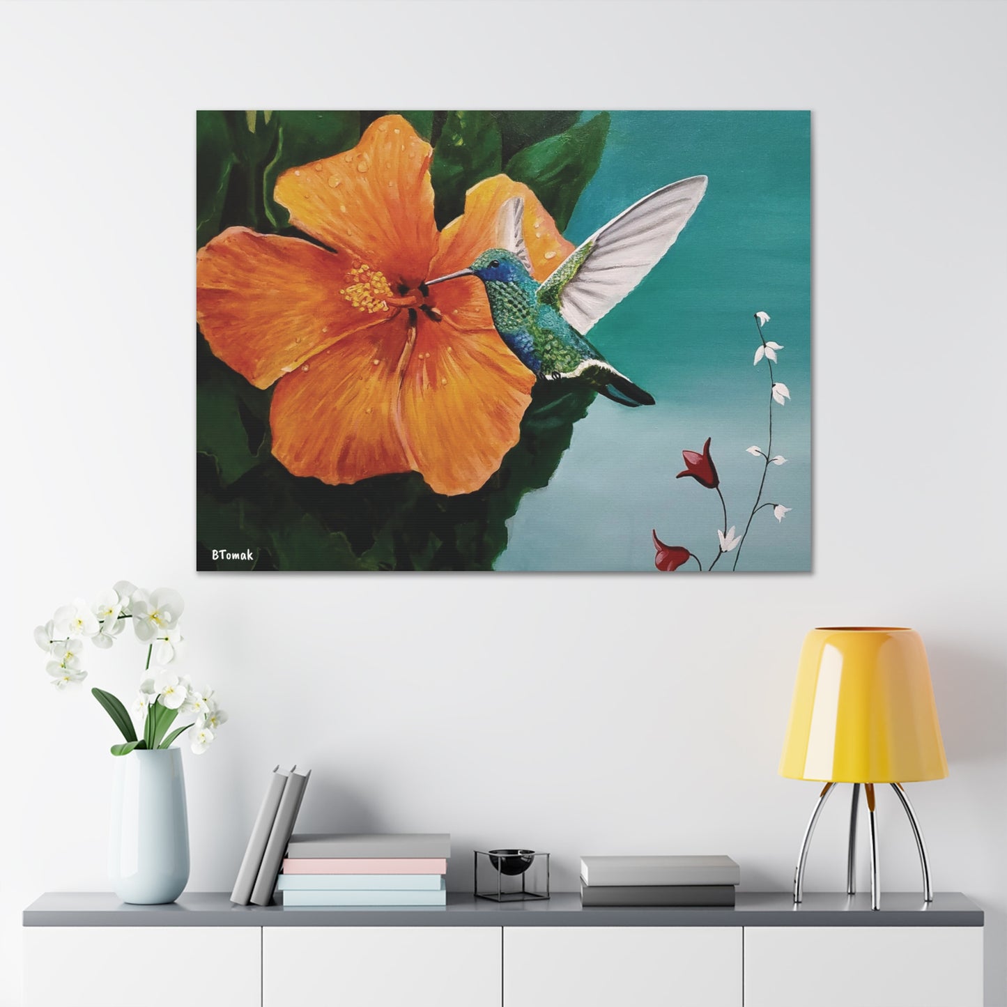 Humming Bird Canvas Stretched