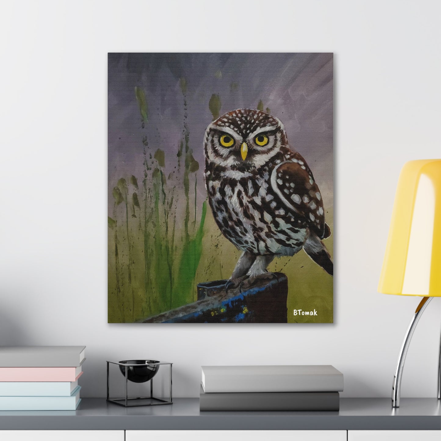 Owl Canvas Stretched