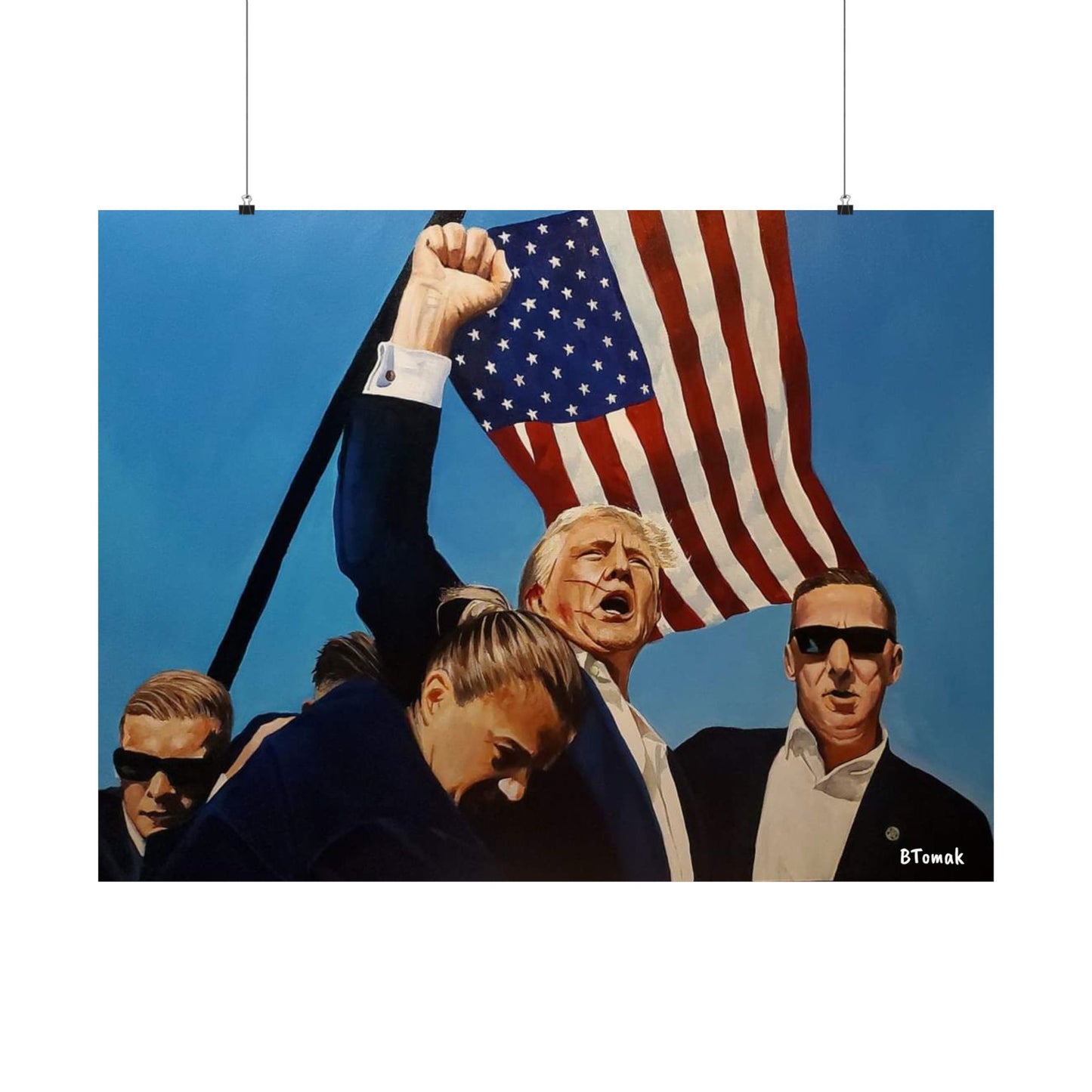 FIGHT! FIGHT! FIGHT! Matte Horizontal Posters