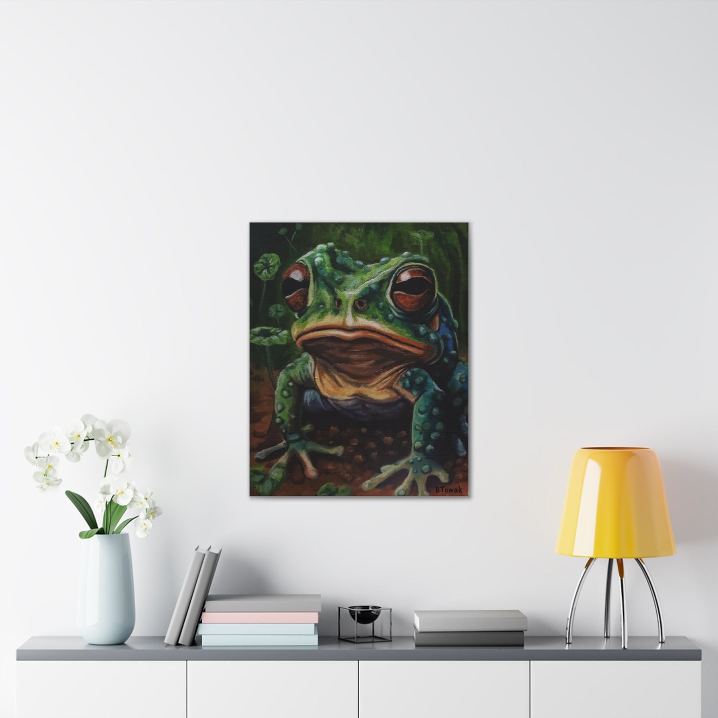 Toad Canvas Stretched