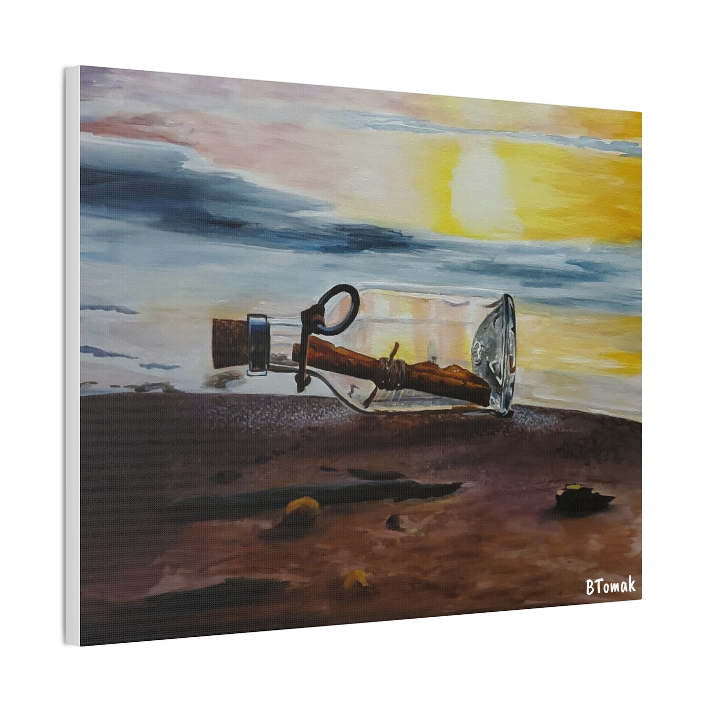 Message in a Bottle Canvas Stretched, 0.75"