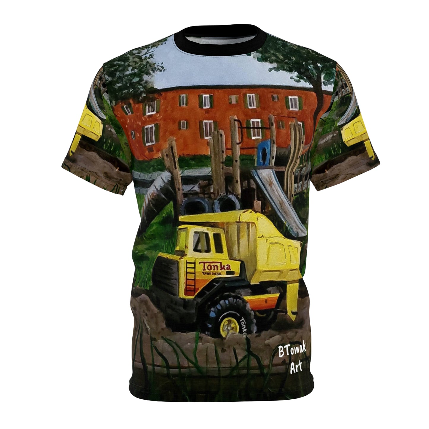 Toys in the Hood series #3 Unisex Cut & Sew Tee (AOP)
