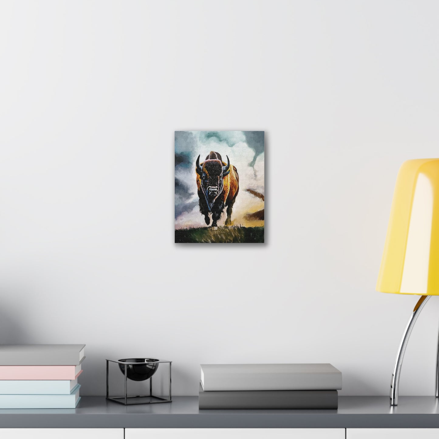 Buffalo stretched canvas, .75"