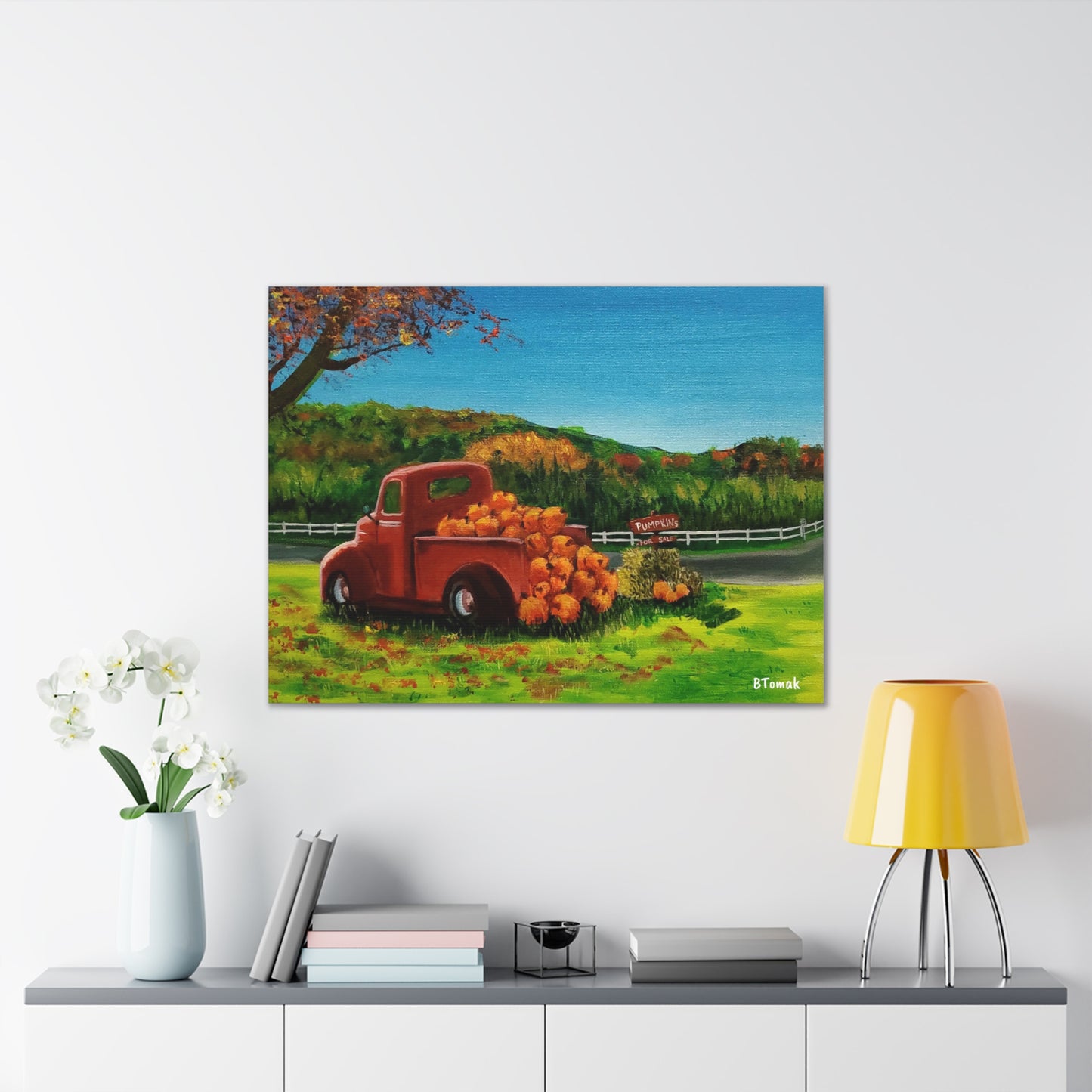 Pumpkins for Sale Canvas Stretched
