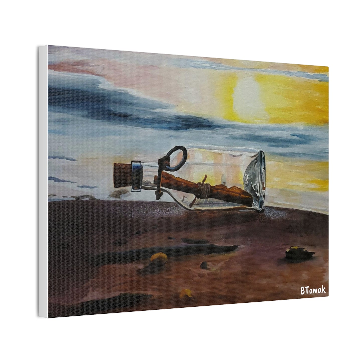 Message in a Bottle Canvas Stretched, 0.75"