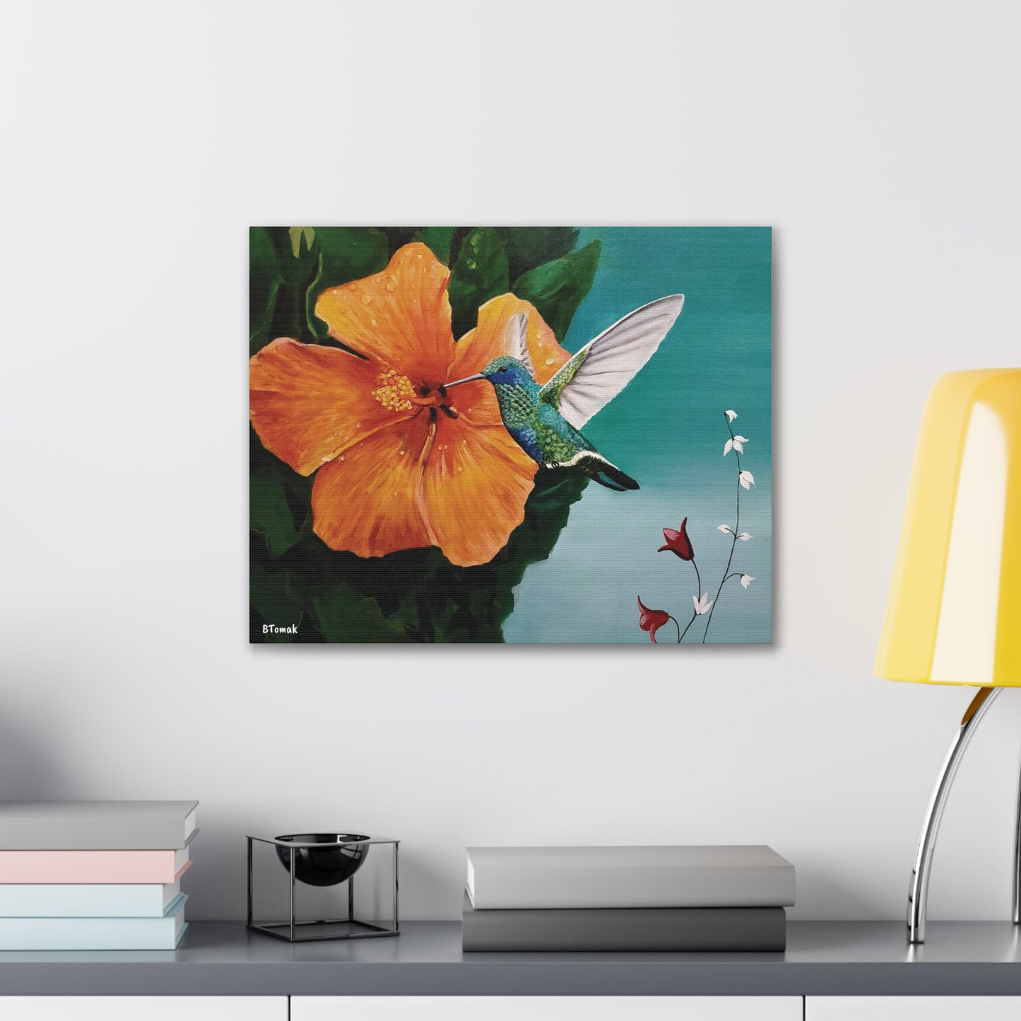 Humming Bird Canvas Stretched