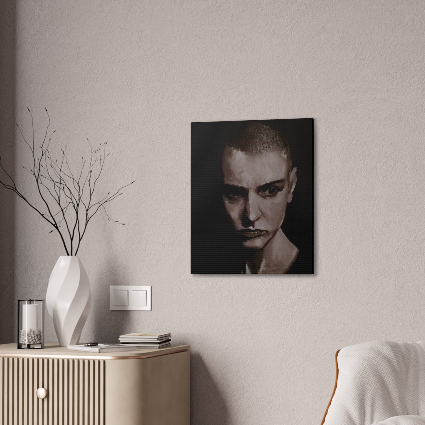 Sinead O'Connor Canvas Stretched, 0.75"