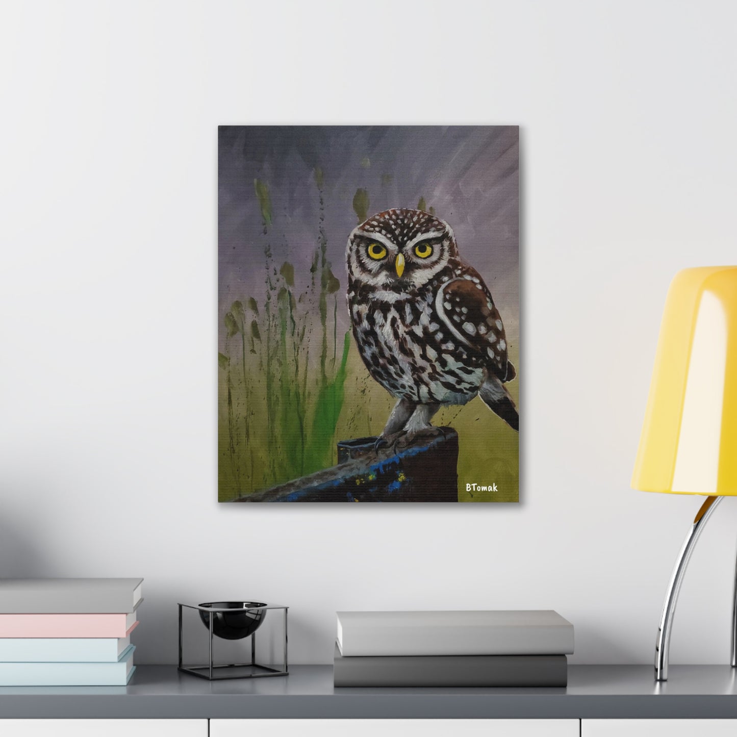 Owl Canvas Stretched