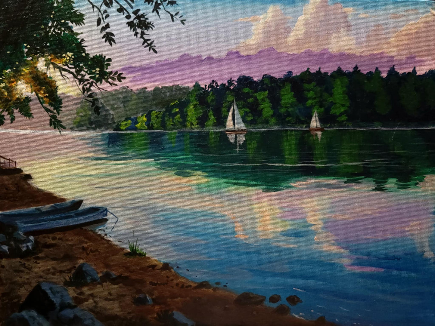 Evening sailboats