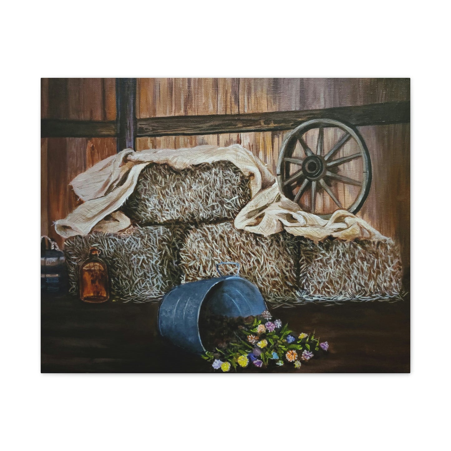 Hay! Canvas Stretched, 0.75"