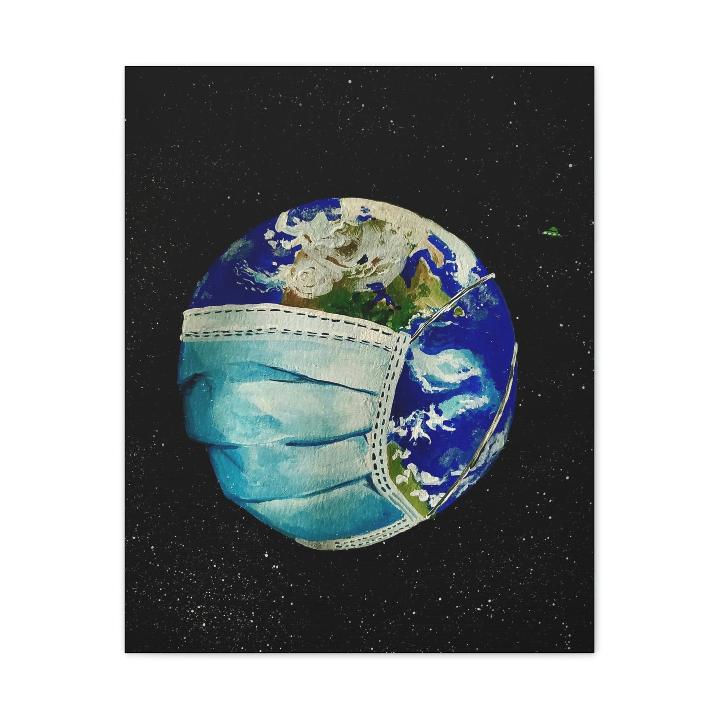 Sick World Canvas Stretched