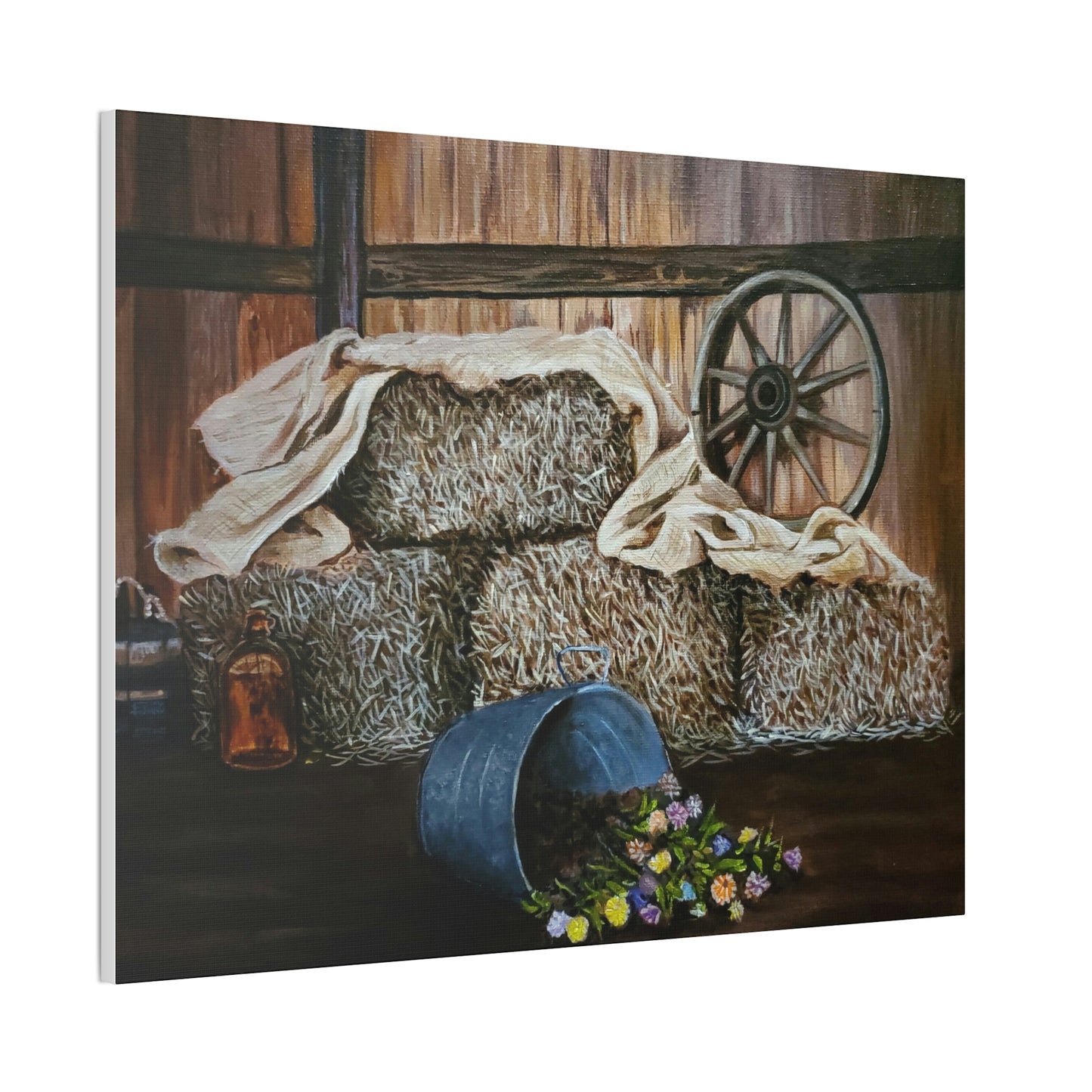 Hay! Canvas Stretched, 0.75"