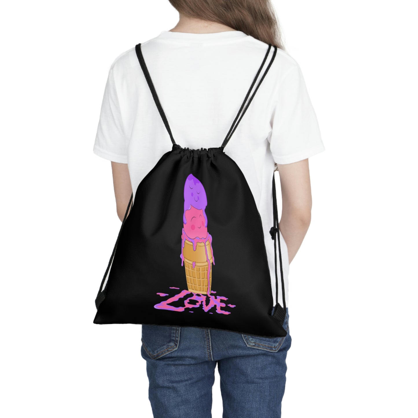 Scoops of Love Outdoor Drawstring Bag