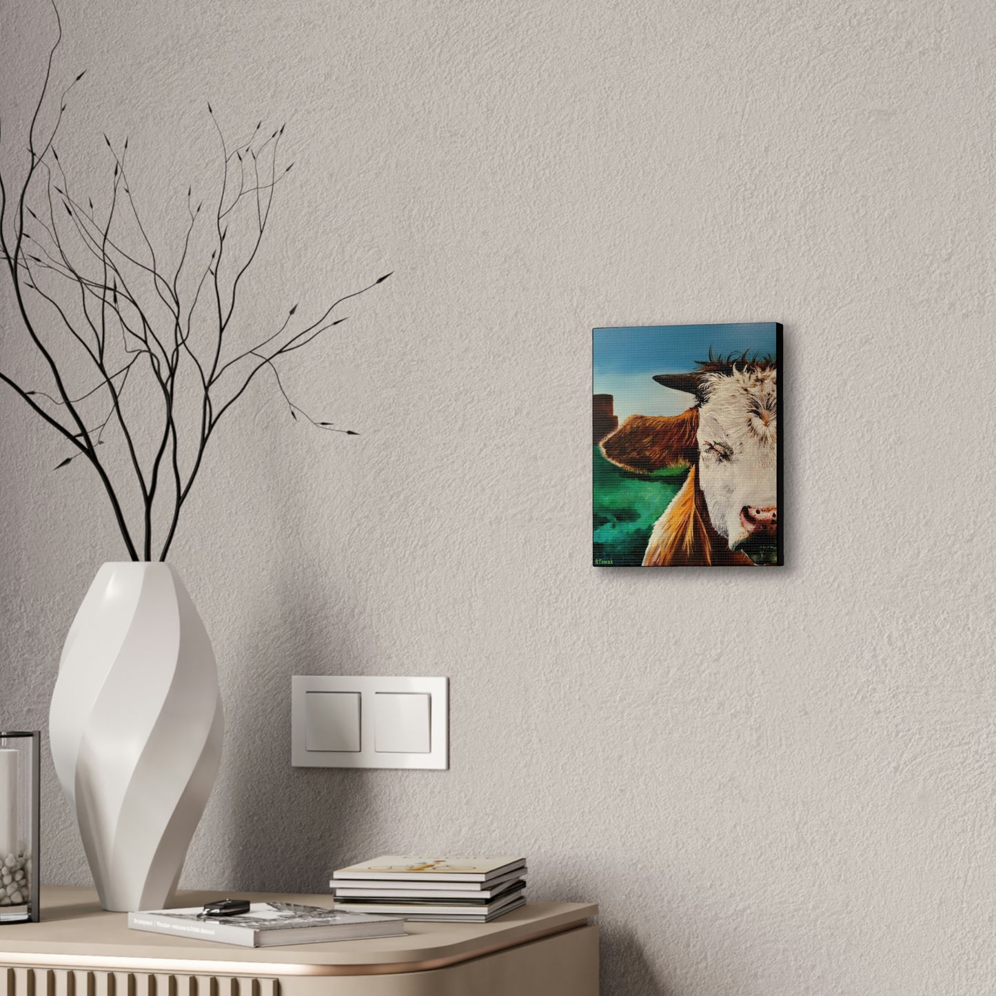 A Bunch of Bull Canvas Stretched, 0.75"