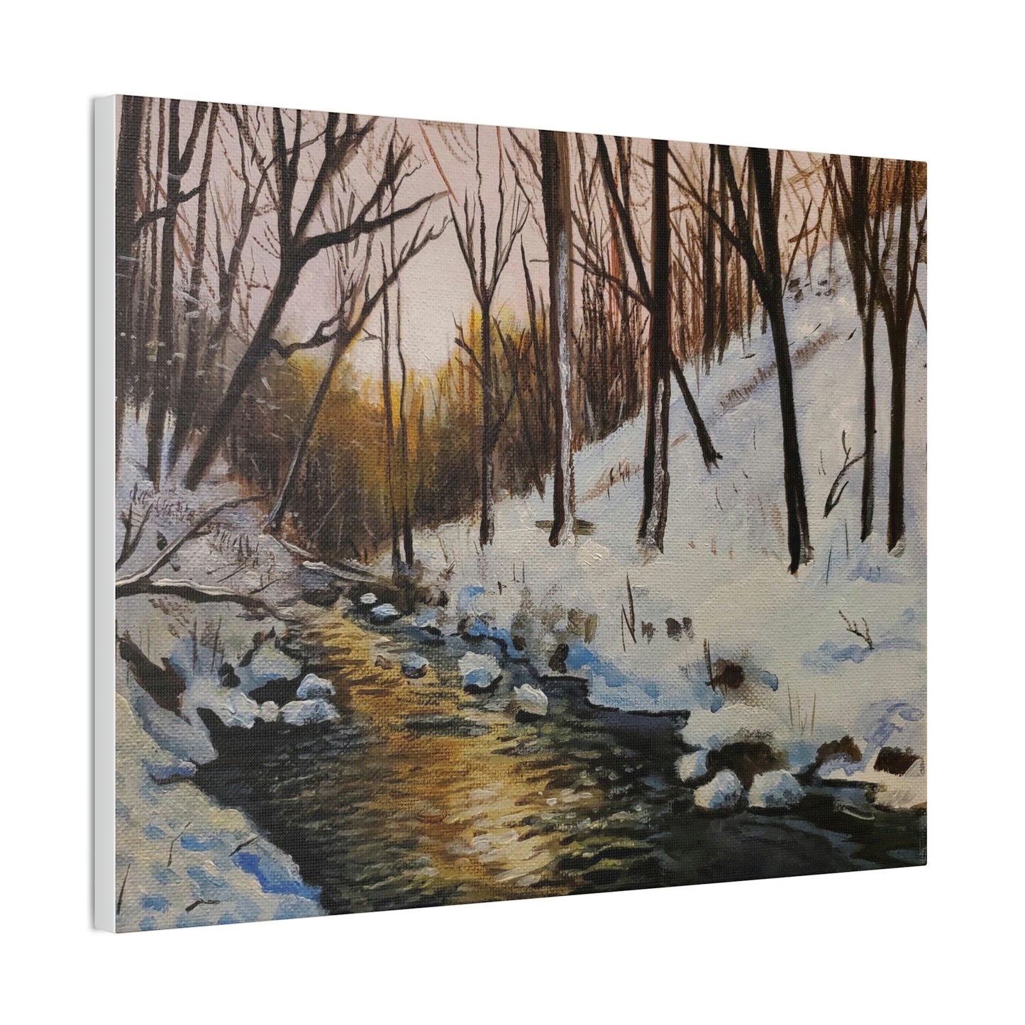 Winter Creek Canvas Stretched, 0.75"