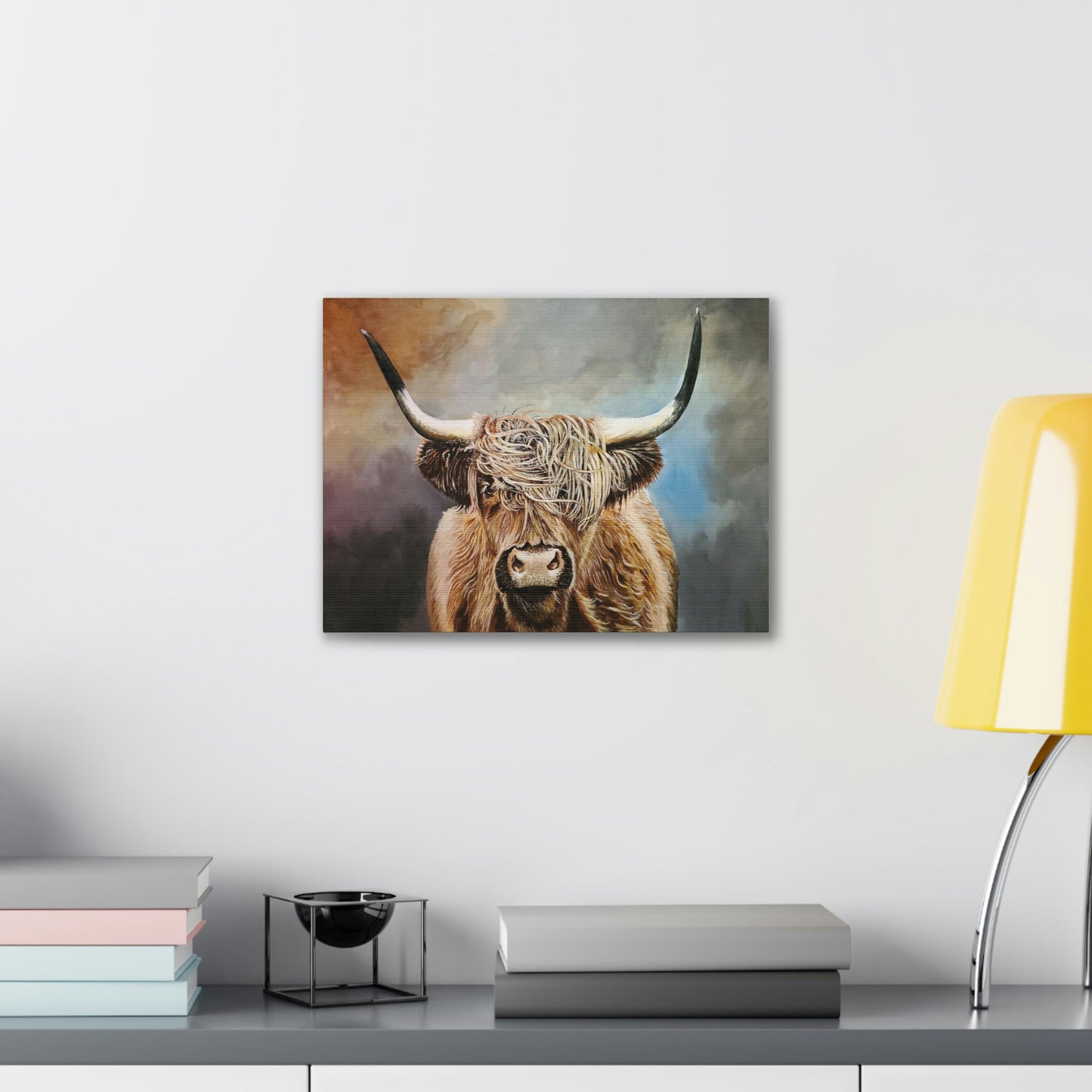 Highland Cow Canvas Stretched