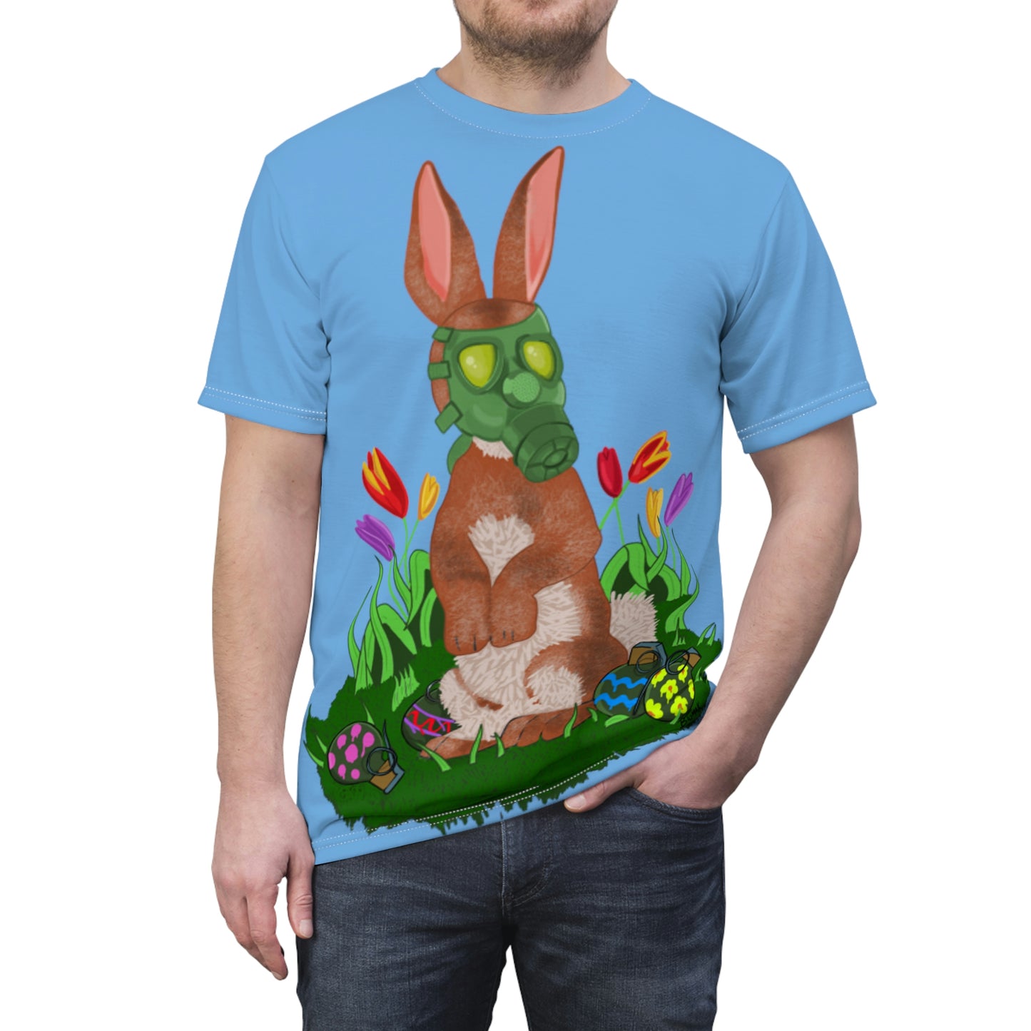 Easter Bunny 2023 Unisex AOP Cut & Sew Tee