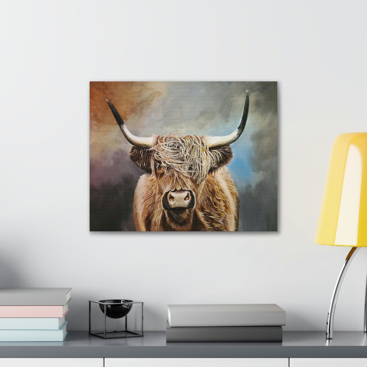 Highland Cow Canvas Stretched
