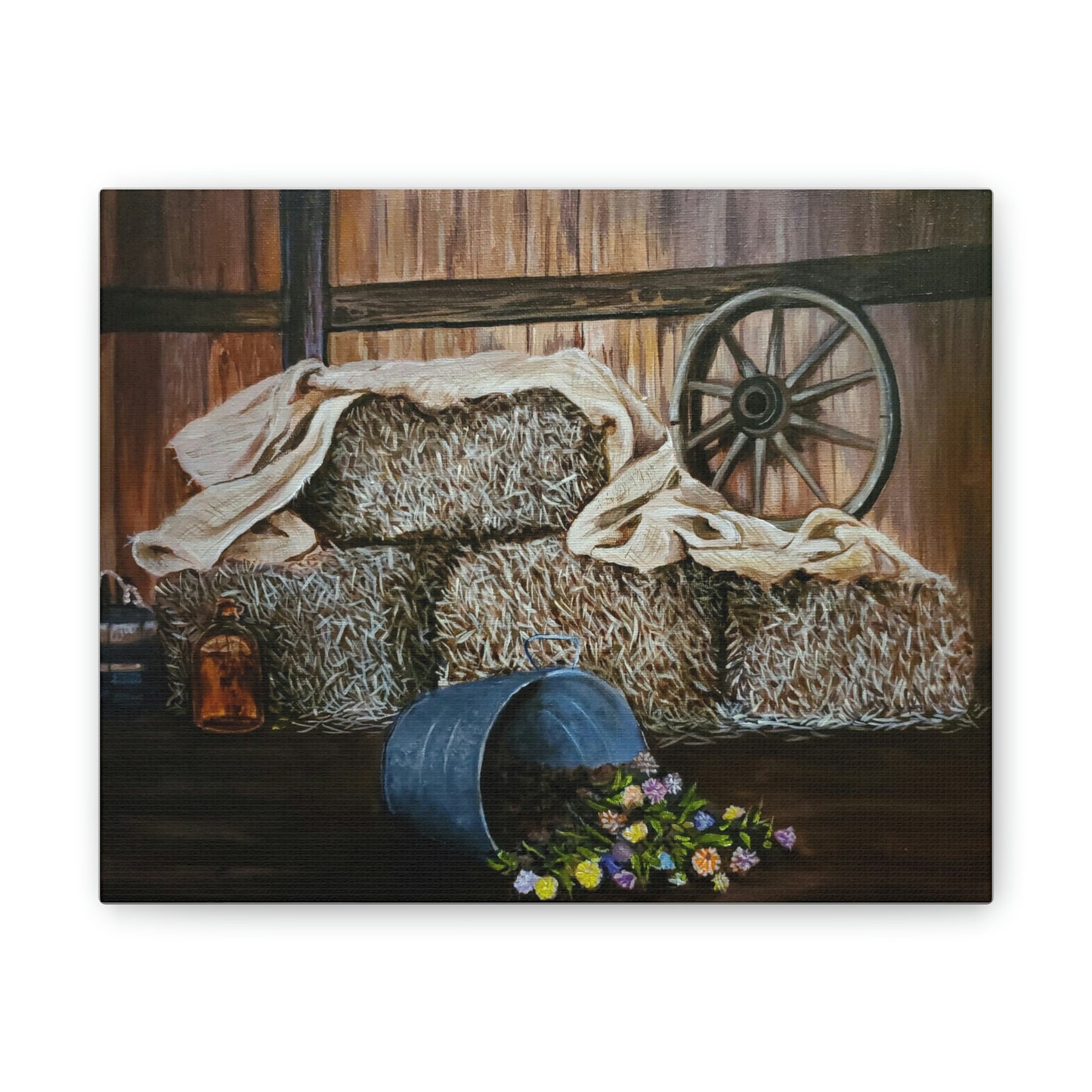 Hay! Canvas Stretched, 0.75"