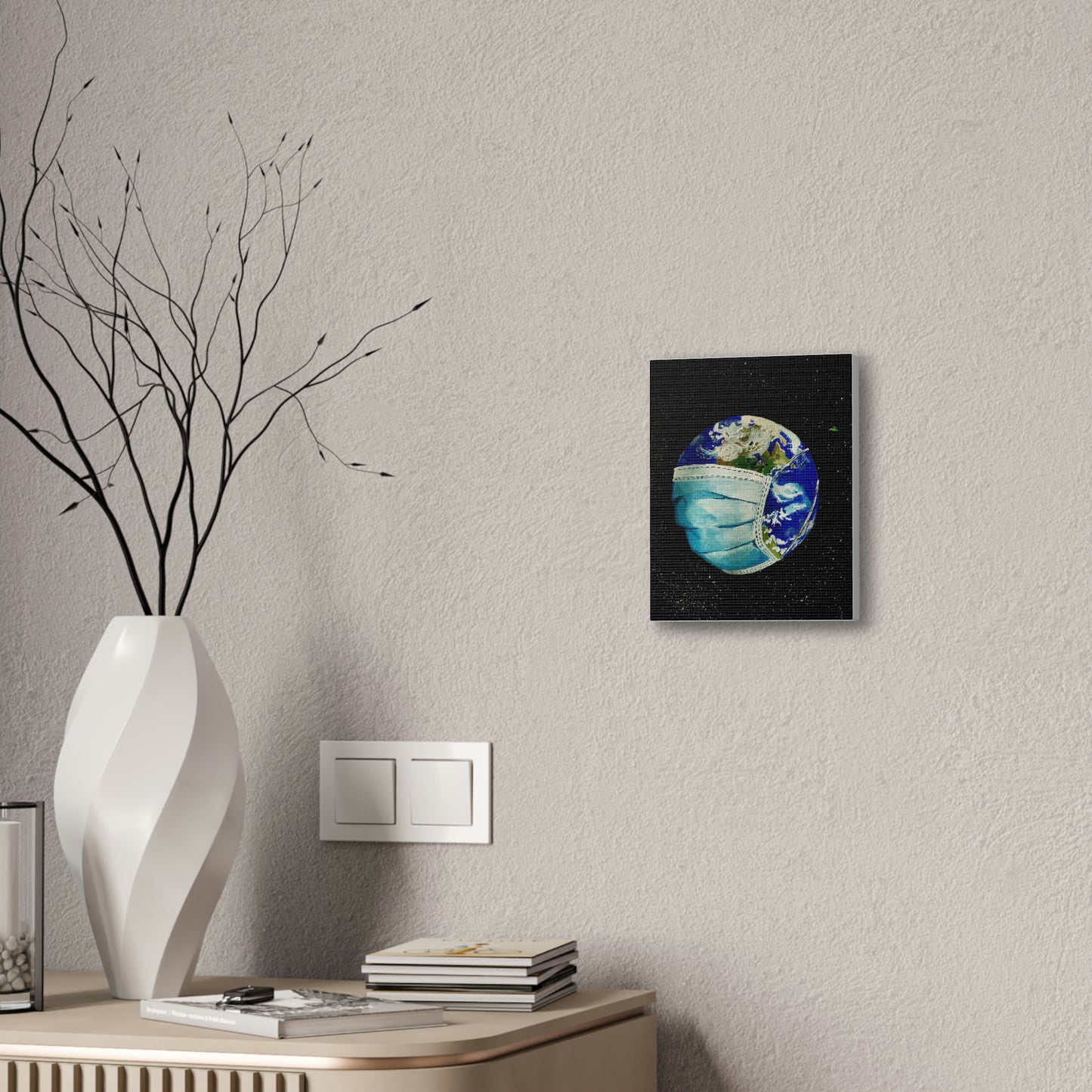 Sick World Canvas Stretched