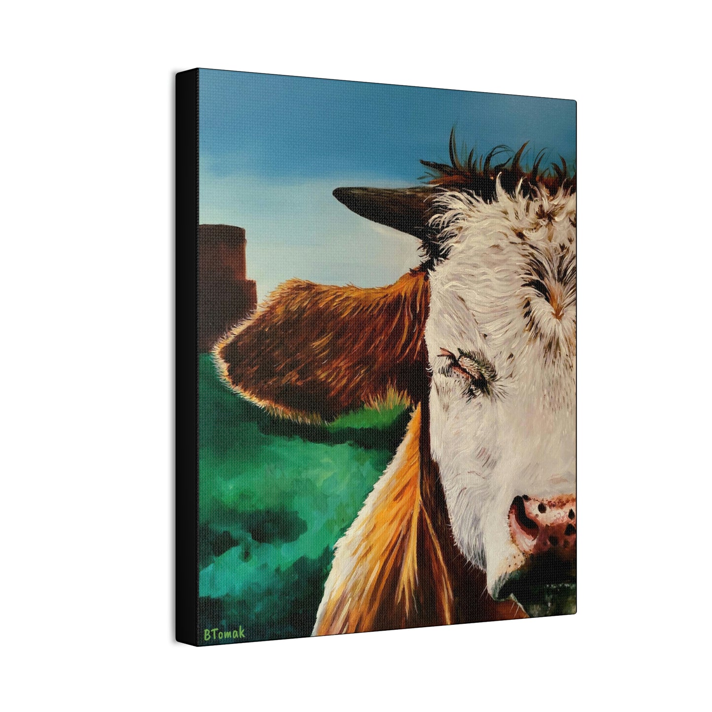 A Bunch of Bull Canvas Stretched, 0.75"