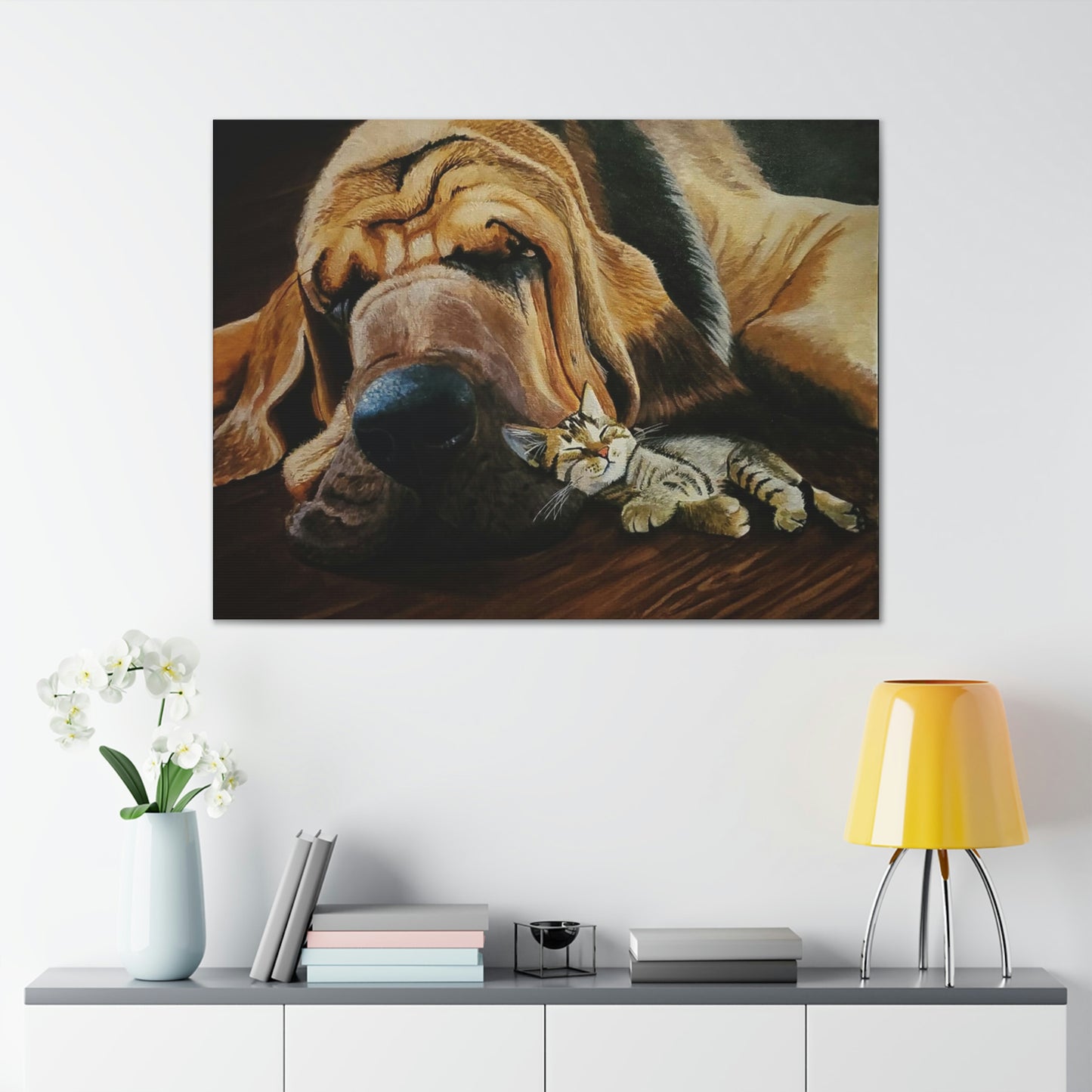 Nap Time Canvas Stretched