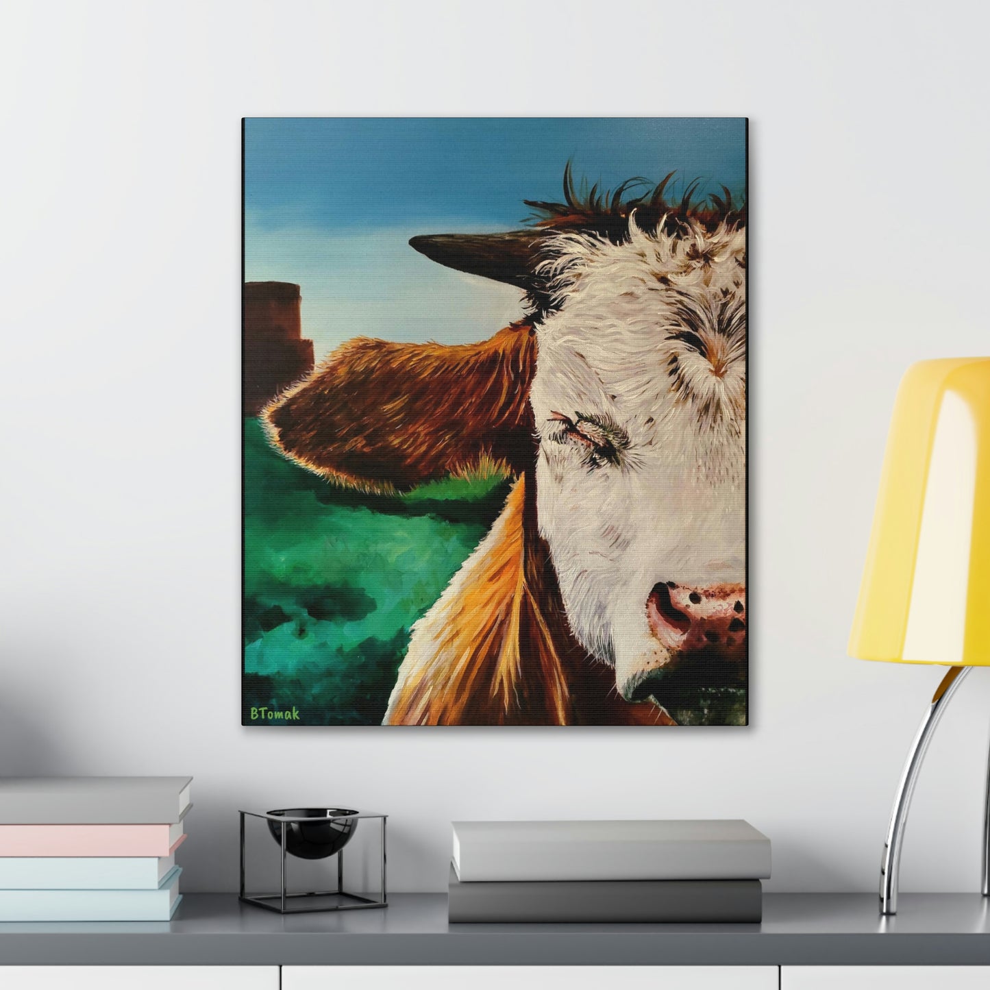 A Bunch of Bull Canvas Stretched, 0.75"