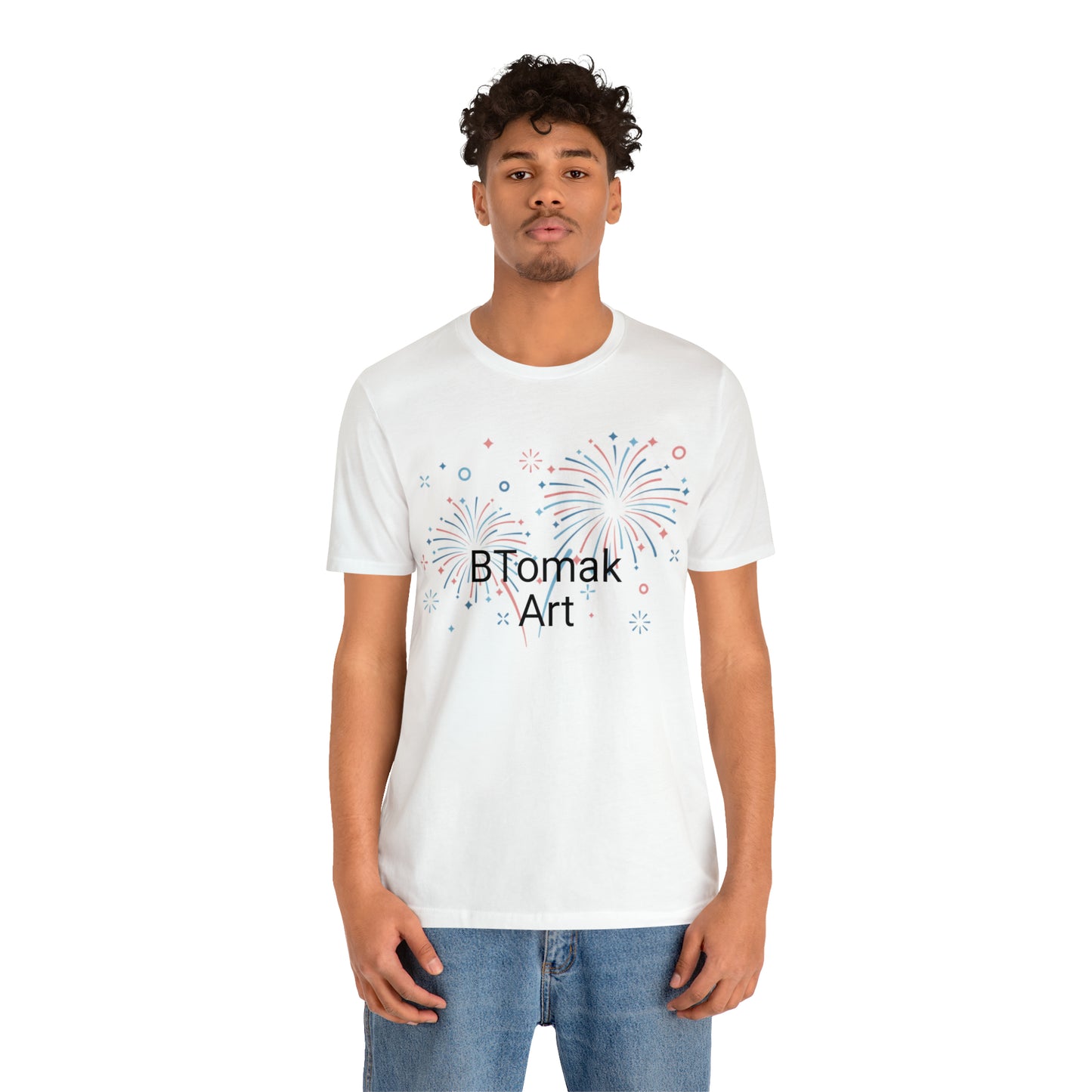 BTomak Art Fireworks Unisex Jersey Short Sleeve Tee