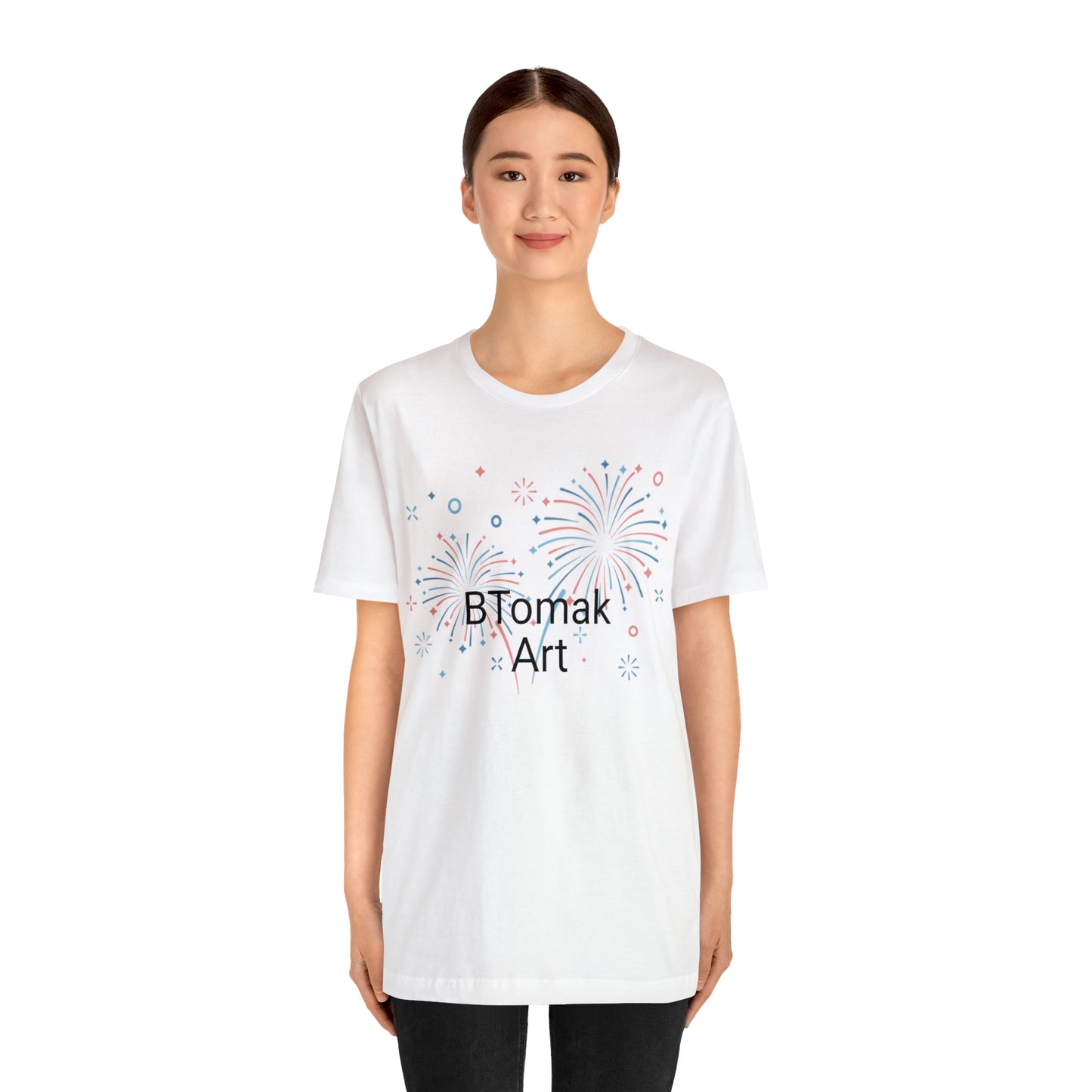 BTomak Art Fireworks Unisex Jersey Short Sleeve Tee
